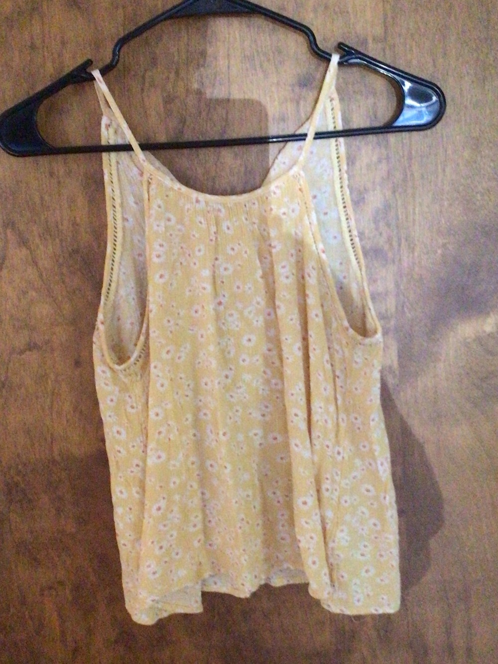 Sunny Yellow Floral Camisole Tank Top